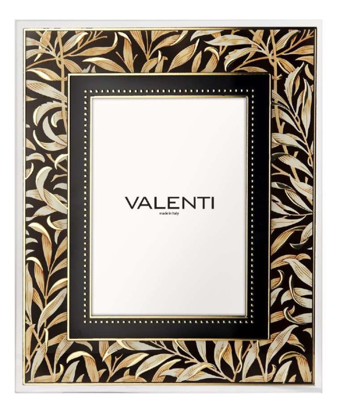 Cornice foglie oro 13x18 cm