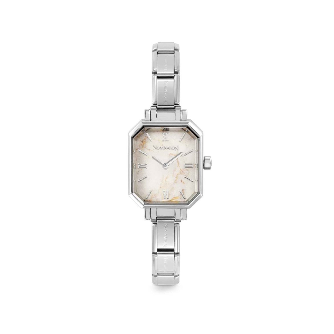 Orologio Paris rettangolare marmo bianco