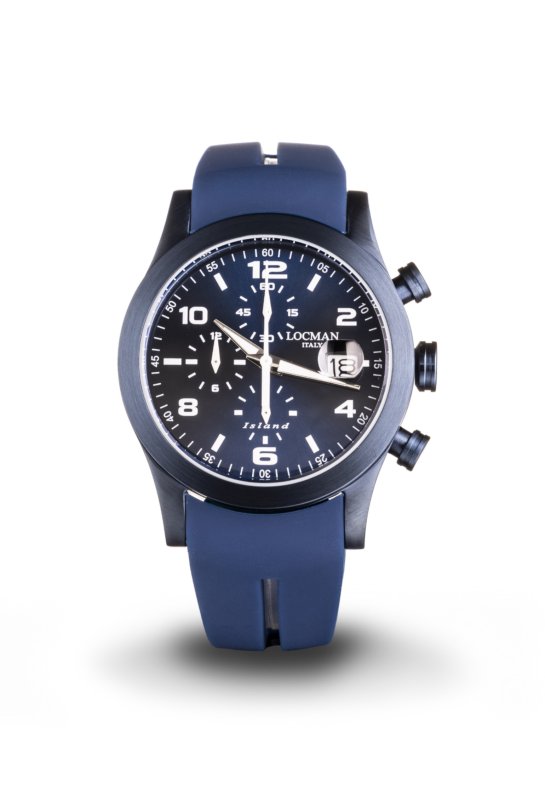 Island crono pvd blu