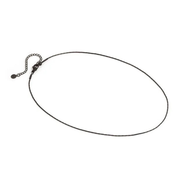 Seimia collana in acciaio nero